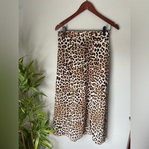 Leopard print skirt